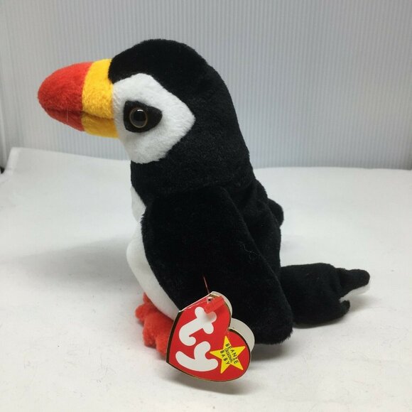 Ty Beanie Baby Puffer Puffin Plush Stuffed Animal Retired W Tag November 3 1997 - Picture 4 of 10